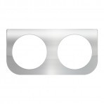 2 Holes Chrome L Bracket With 4” Amber Light
