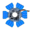 Ultra Thin Hex Air Cleaner Led Light Blue 3 Wires