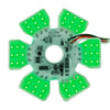 Ultra Thin Hex Air Cleaner Led Light Green 3 Wires