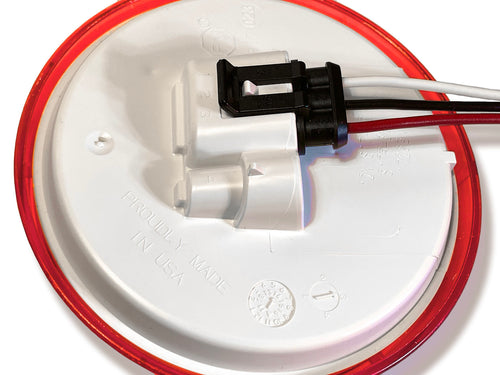 4" Red/Red LED Stop/Turn/Tail, Round, 36 Diode AMP