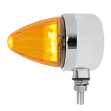 Chrome Single Face Watermelon Bullet LED Pedestal Light