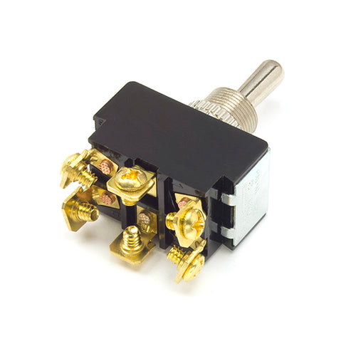 Toggle Switches Heavy Duty, On/Off/On, 20A, 6 Screw