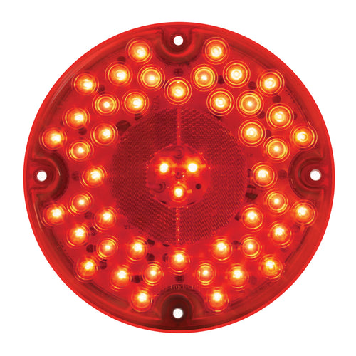 7" Round Led Bus Light Red/Red