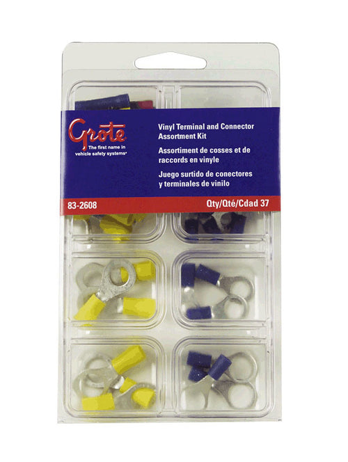 Glass Fuses PVC Assortment Kit Includes (24) ring, (10) butt, (3) female disconnects