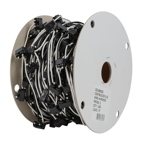 Continuous 2-Prong Light Plug Wire Harness 18” (Each)