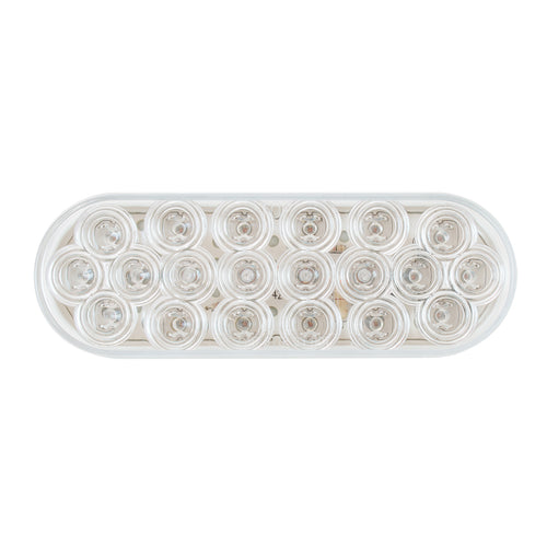 Oval Fleet LED Light Amber Clear