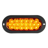 Amber/Amber Oval Flange Mount LED Fleet Sealed Light