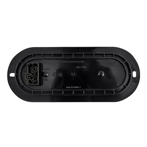 Amber/Clear Oval Flange Mount LED Fleet Sealed Light
