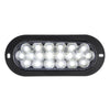 White/Clear Oval Flange Mount LED Fleet Sealed Light