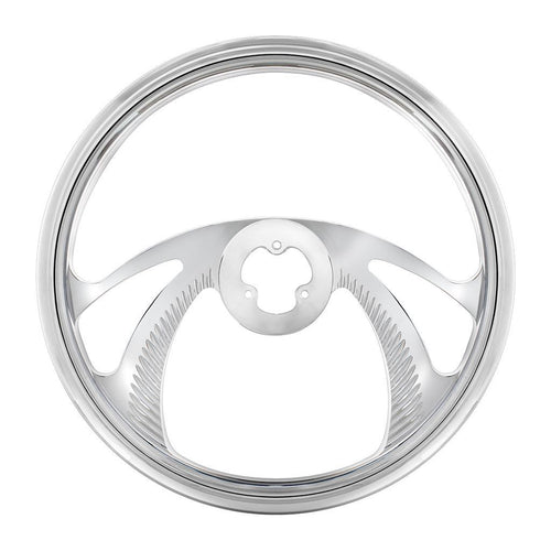 18" Chrome Aluminum "Scorpion" Style Steering Wheel
