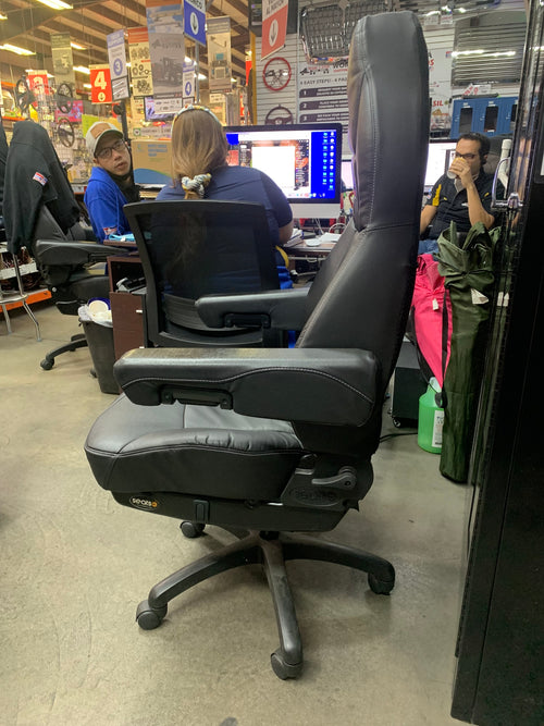 Office chair With Logo MSTP, Legacy,  Color Black, Dura Leather