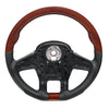 18" YourGrip Leather And Wood Steering Wheel For 2012-2021 Peterbilt 579 & 2013-2021 Kenworth T680