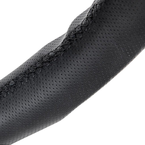 18" YourGrip Leather And Wood Steering Wheel For 2012-2021 Peterbilt 579 & 2013-2021 Kenworth T680