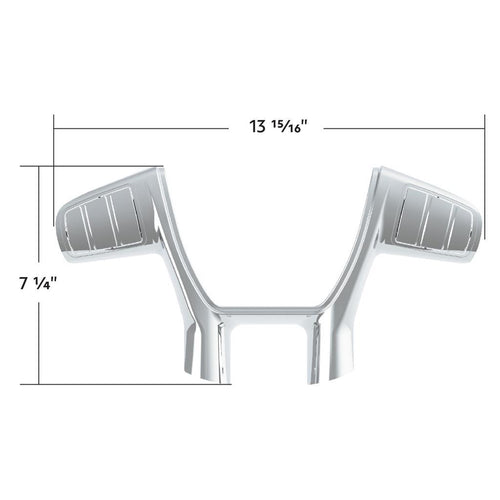 Plastic Trim For United Pacific YourGrip Peterbilt 579,KW T680 Steering Wheel - Chrome