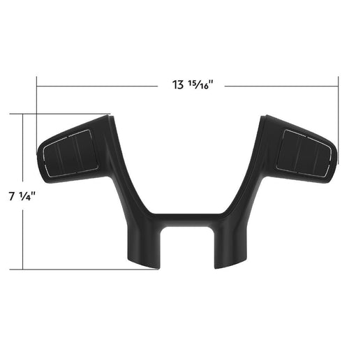 Plastic Trim For United Pacific YourGrip Peterbilt 579, KWT680 Steering Wheel - Black