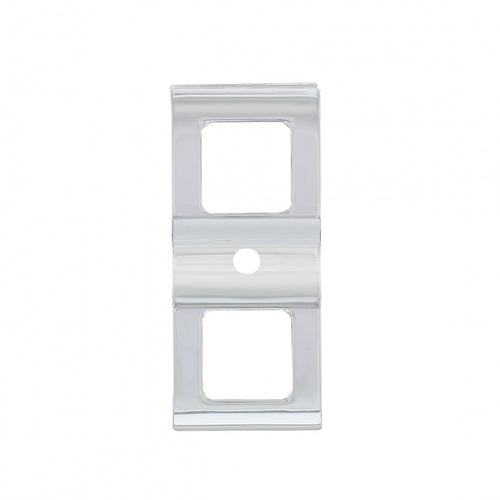 Chrome Plastic Switch Covers - 3 Openings (Card of 2)  2008-2017 Freightliner Cascadia.