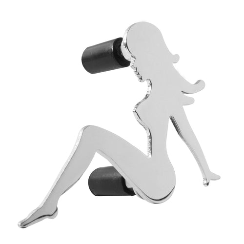 Large Sitting Lady Cut Out Studs on Back