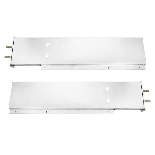 Stainless Steel Bar Mud Flap Hanger Set with 2-1/2'' Bolt Pattern