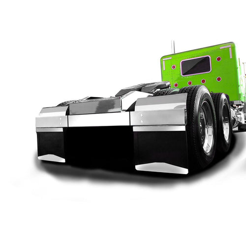 Stainless Steel Bar Mud Flap Hanger Set with 2-1/2'' Bolt Pattern