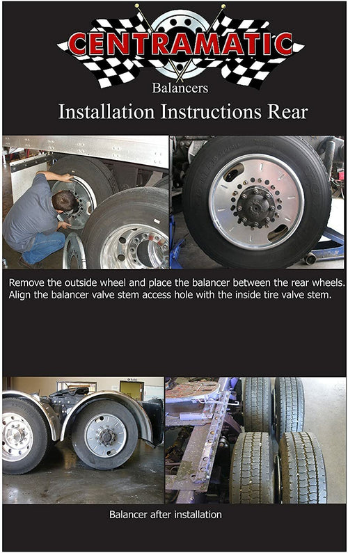 Centramatic 22.5” Front Flotation/balloon Aluminum Wheel 11.75”/12.25” wide (sold in pair)