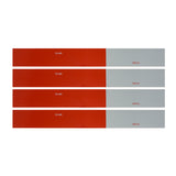 DOT-C2 Conspicuity Tape in Red & White 18" Strips Sold by set of 4