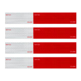 Premium Hi Viz DOT-C2 Conspicuity Tape in Red & White 18" Strips