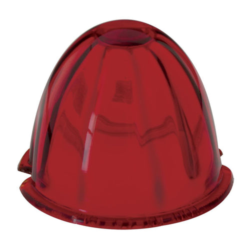 Red 3.5" Watermelon Style Glass Lens