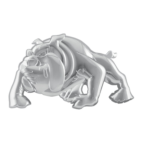 Descontinued. Chrome Plastic Bull Dog, with Tape
