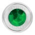 Pin Hole Style Air Control Knob With Crystal on Top Green Trailer