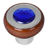 Blue Tractor Script Air Valve Control Knob with Crystal