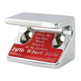 Chrome Plastic Switch Guard W/Red 5Th Wheel fits Freightliner