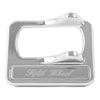 Chrome Plastic 5Th Wheel Rocker Switch Cover With Stainless Steel Script Plate fits Peterbilt 2005+