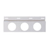 Stainless Top Mud Flap Bracket - Three 4" Light Cutout