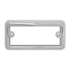 Chrome Plastic Rectangular Cab Visor Light Bezel fits Freightliner