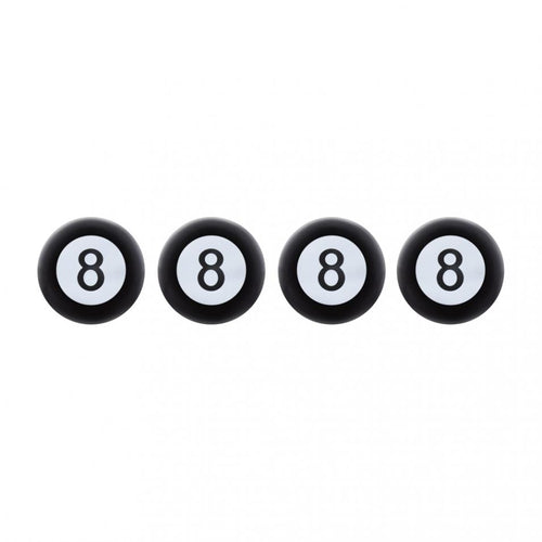 "8" Ball Tire Valve Caps (4-Pack)