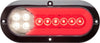 Stop/turn/tail/back-up light, clear lens, red/white diodes, hard wired PL-3 plugs