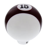 Maroon Striped 15 Ball Gearshit Knob