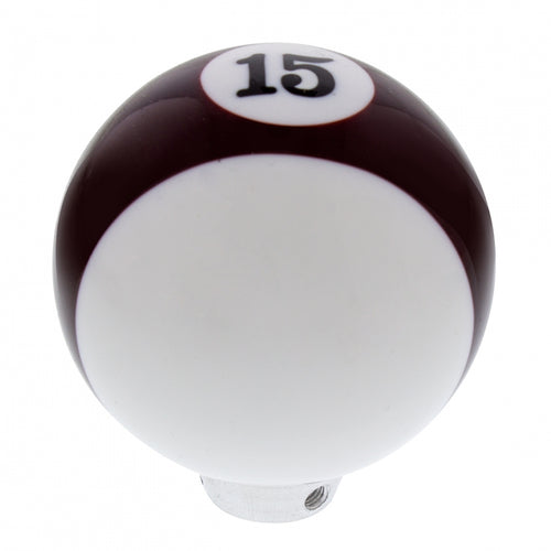 Maroon Striped 15 Ball Gearshit Knob