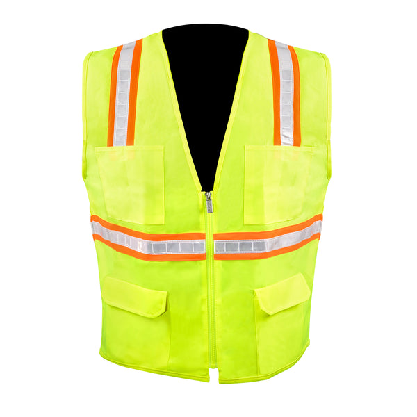 High Visibility Safety Vest With 6 Pockets Size 3Xl – MiamiStar.com