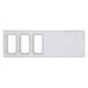 Dash Switch Panel Cover - 3 Openings fits International