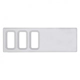 Chrome Plastic Dash Switch Panel Cover For International - 3 Openings