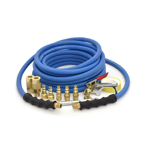 BluBird 3/8" x 25' Braided Rubber Air Compressor Accessory Kit