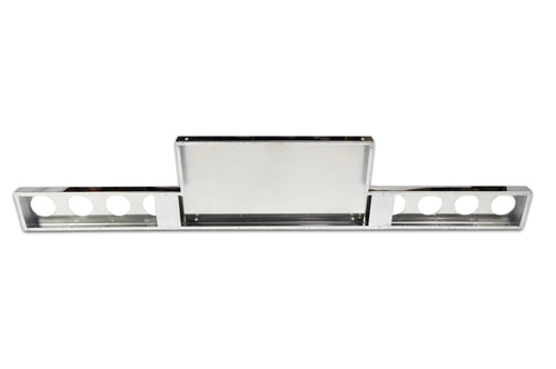 Stainless Steel 1 Piece Rear Light Bar & Panel Upside Down, 34” T-Bumper