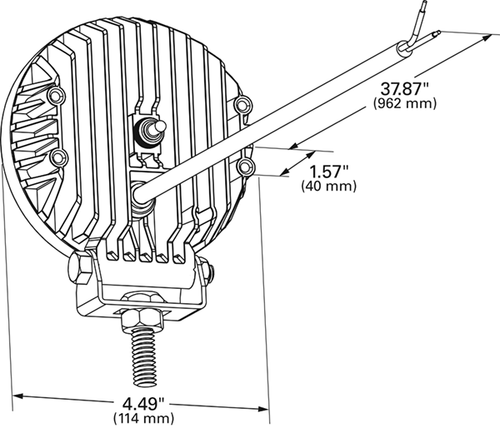 1900 Raw Lumens, Round With Switch