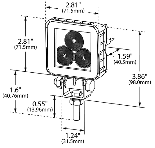775 Raw Lumens, Mini Square