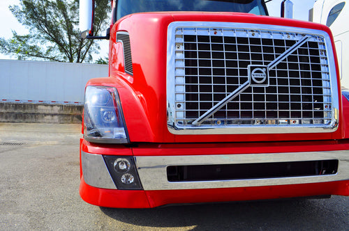 Grille Fits Volvo VNL 2018-03 VNM 2018-04 Chrome Plastic With Bugscreen