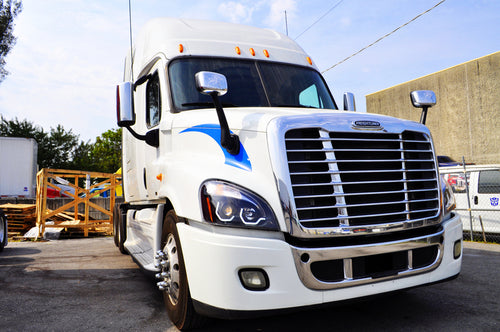 Hood Mirror W/ Mounting Bracket Fits Freightliner Cascadia