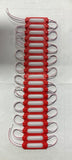 6 Led  Rubber Light Bars Strip W/Adhesive Tape Red