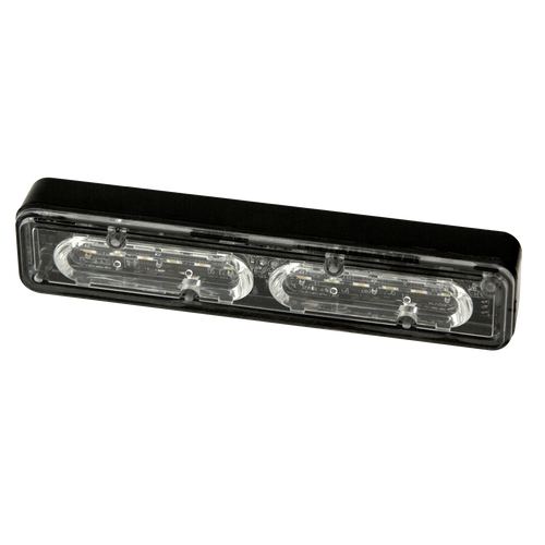 Amber/Clear SAE Class I Dual Color Multi-Mount Strobe