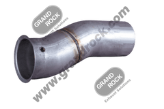 5” 2-Bend OD/Flare Turbo Pyro Aluminized Fits Freightliner